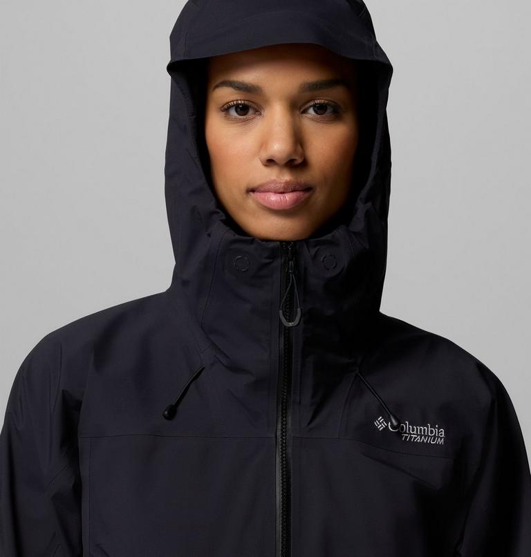 Women's Saudan Pro 3L Waterproof Jacket, Color: Black, image 7