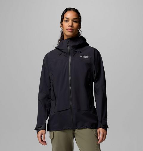 Женские куртки Columbia Saudan Pro 3L Rain Shell, цвет: Чёрный