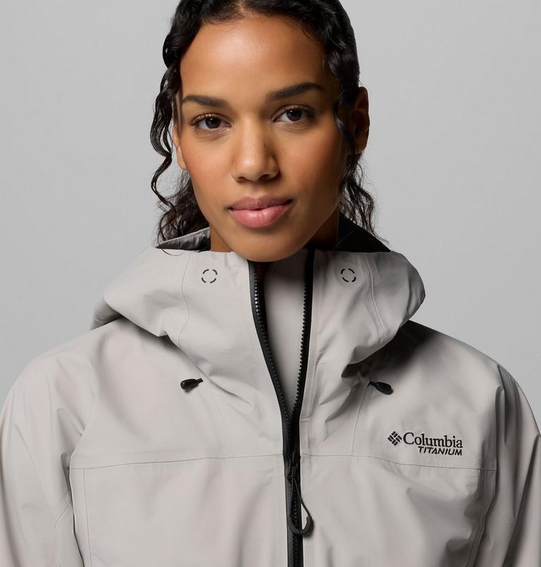 Women's Saudan Pro 3L Waterproof Jacket, Color: Flint Grey, image 7