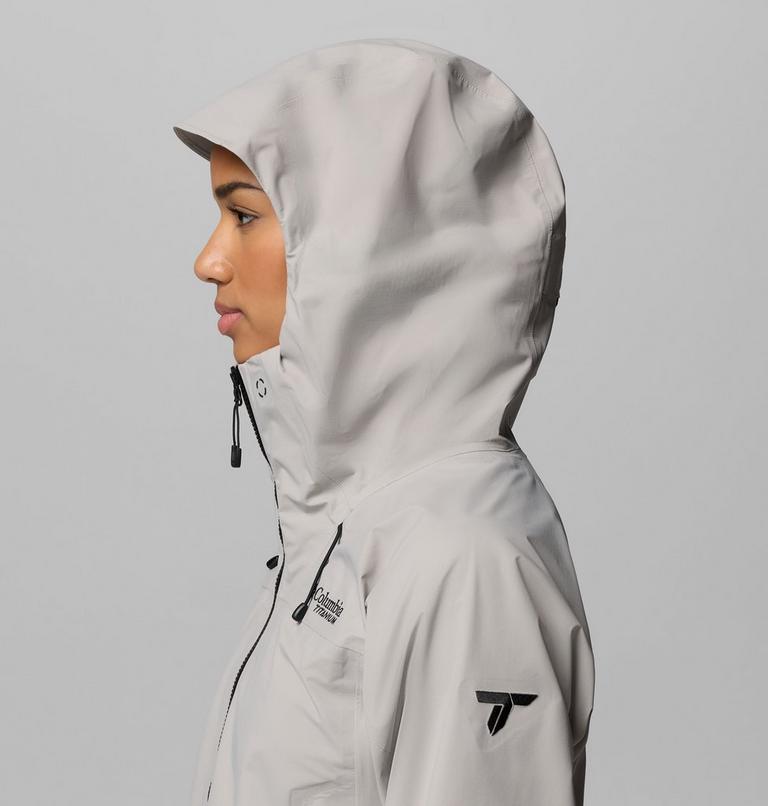 Women's Saudan Pro 3L Waterproof Jacket, Color: Flint Grey, image 8