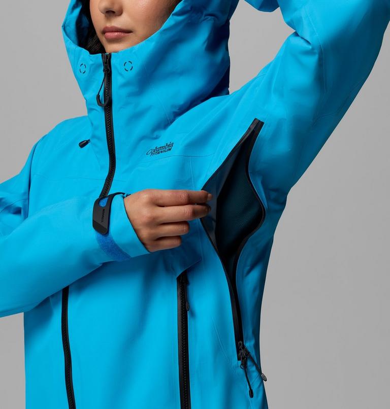 Women's Saudan Pro 3L Waterproof Jacket, Color: Compass Blue, image 10