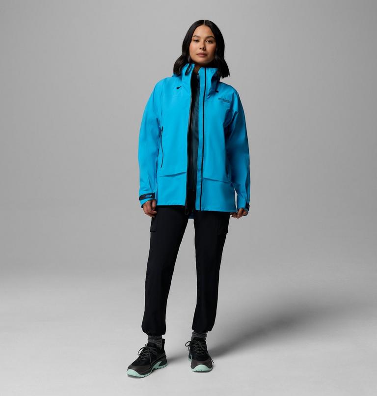 Women's Saudan Pro 3L Waterproof Jacket, Color: Compass Blue, image 2