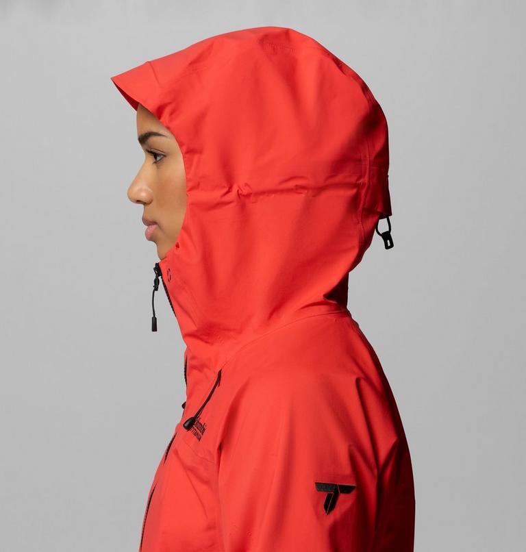 Women's Saudan Pro 3L Waterproof Jacket, Color: Poppy Red, image 8