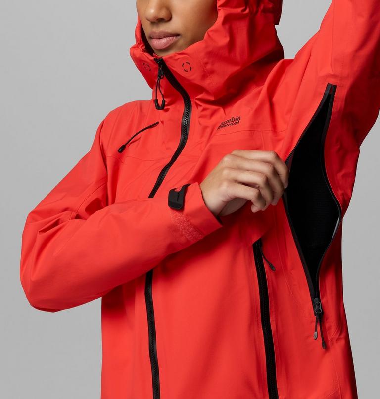 Women's Saudan Pro 3L Waterproof Jacket, Color: Poppy Red, image 10