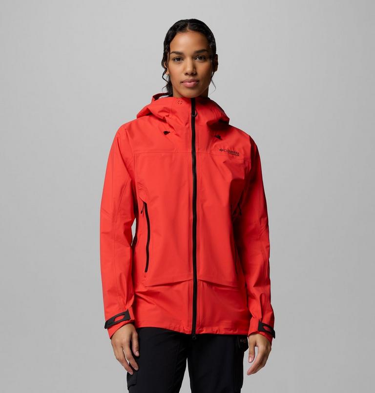 Women's Saudan Pro 3L Waterproof Jacket, Color: Poppy Red, image 1