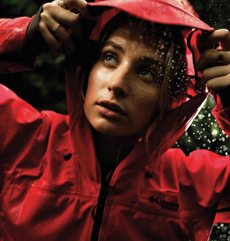 Women's Saudan Pro 3L Waterproof Jacket, Color: Poppy Red, image 16