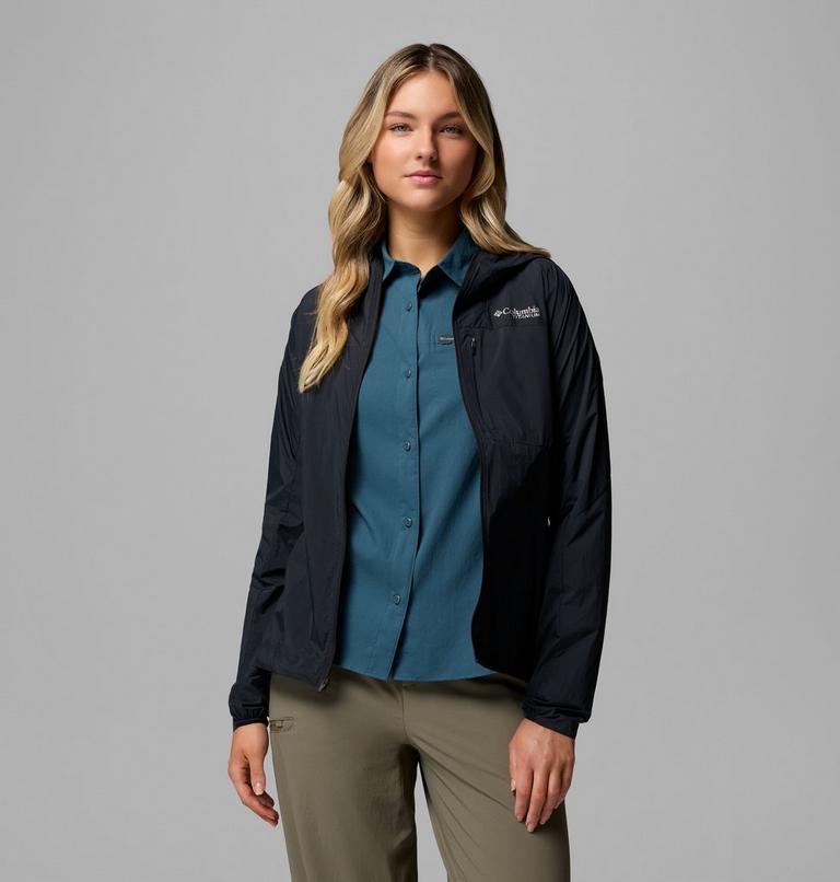 Cortavientos con capucha Khyex Pro para mujer, Color: Black, image 5