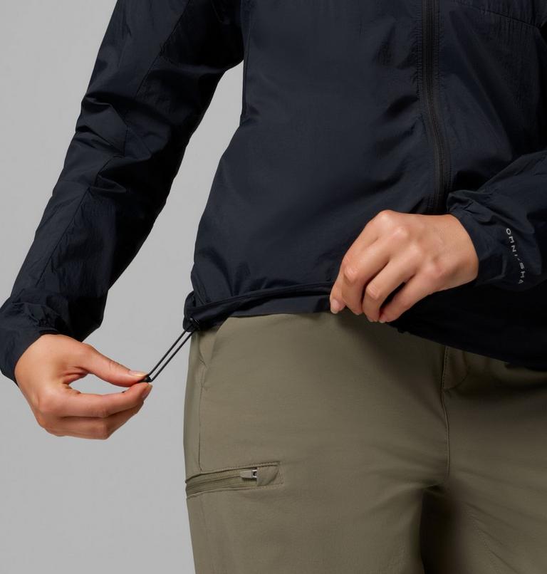 Cortavientos con capucha Khyex Pro para mujer, Color: Black, image 10