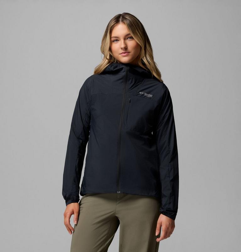 Cortavientos con capucha Khyex Pro para mujer, Color: Black, image 1