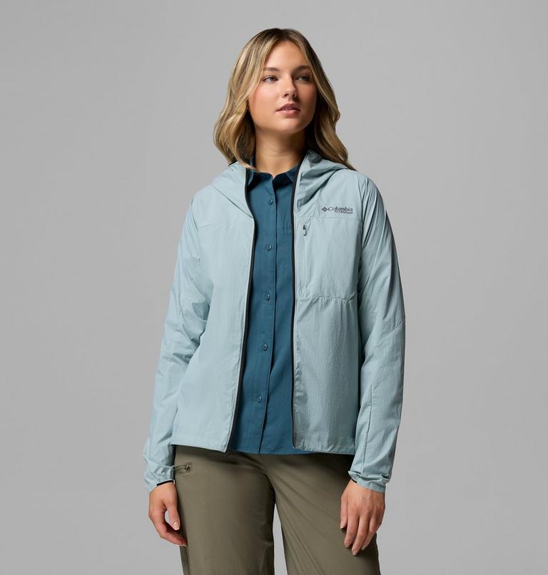 Cortavientos con capucha Khyex Pro para mujer, Color: Crushed Blue, image 5