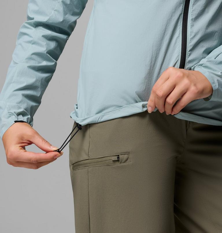 Cortavientos con capucha Khyex Pro para mujer, Color: Crushed Blue, image 10