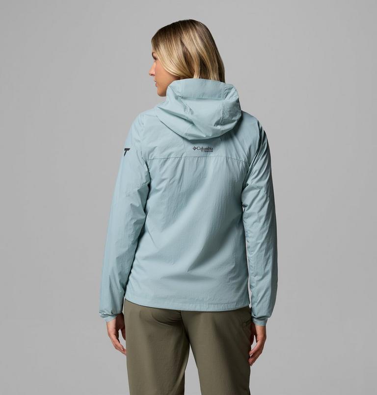 Cortavientos con capucha Khyex Pro para mujer, Color: Crushed Blue, image 3