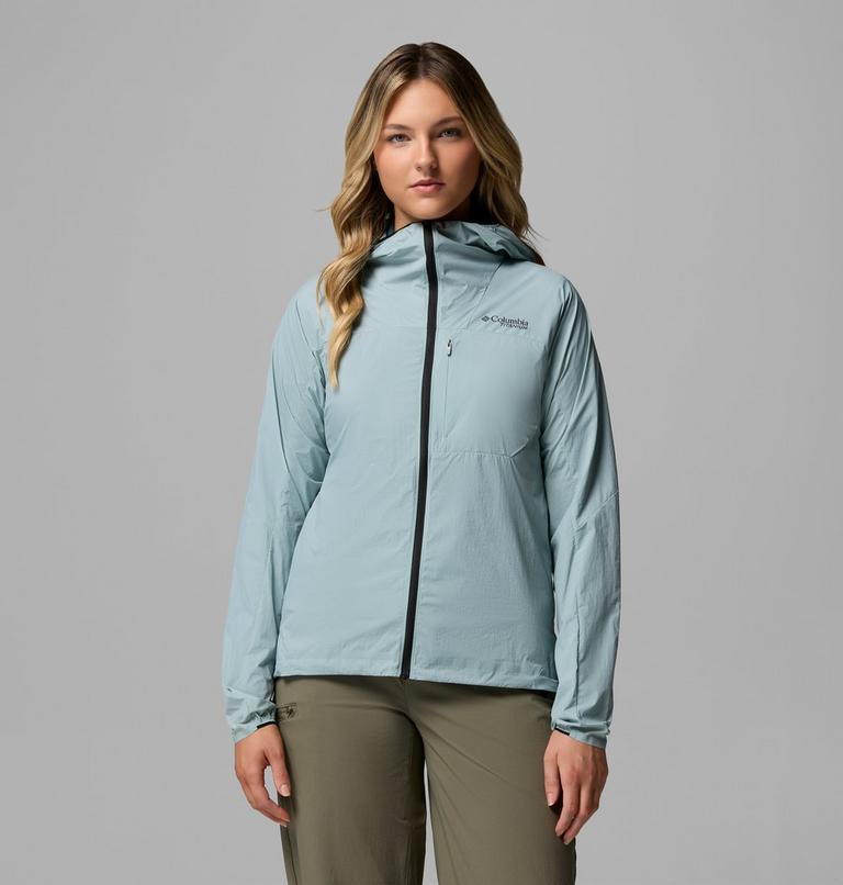 Cortavientos con capucha Khyex Pro para mujer, Color: Crushed Blue, image 1