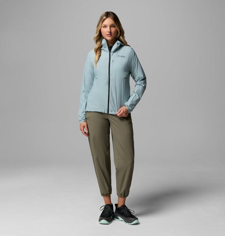 Cortavientos con capucha Khyex Pro para mujer, Color: Crushed Blue, image 2