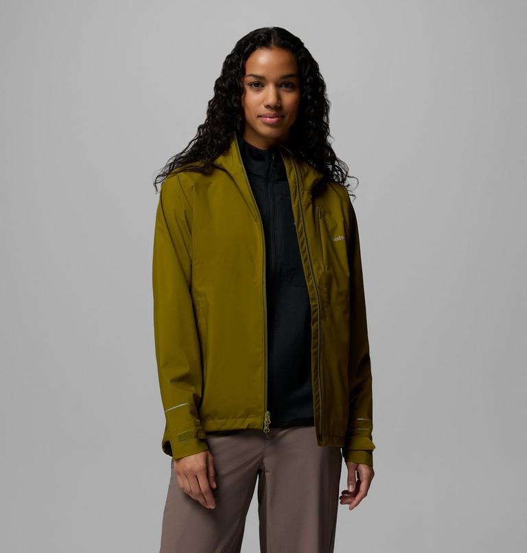 Women's Trailborne 2.5L Packable Waterproof Jacket, Color: Mossy Green, image 5