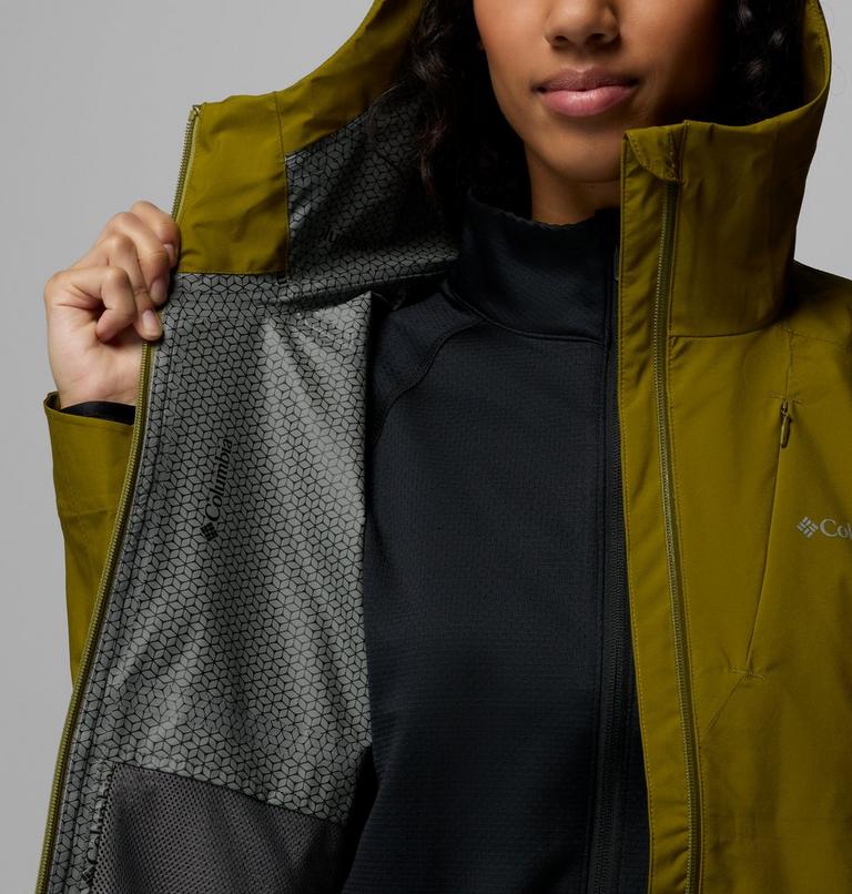Women's Trailborne 2.5L Packable Waterproof Jacket, Color: Mossy Green, image 6
