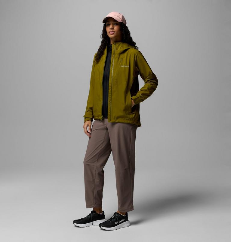 Women's Trailborne 2.5L Packable Waterproof Jacket, Color: Mossy Green, image 2