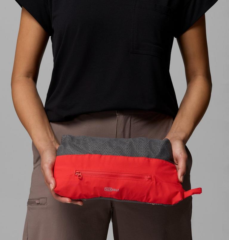 Women's Trailborne 2.5L Packable Waterproof Jacket, Color: Poppy Red, image 13