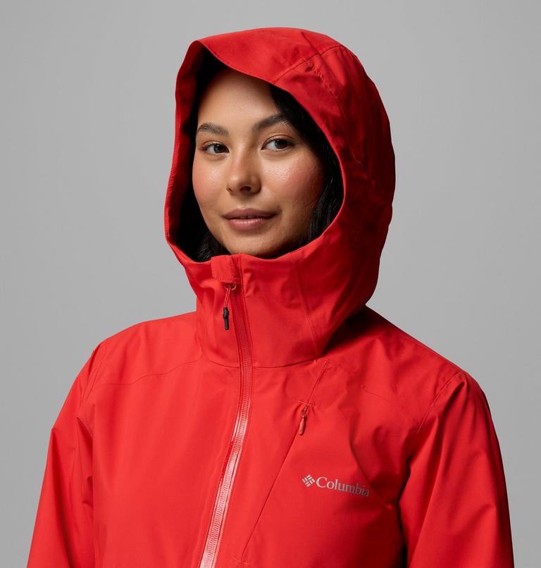 Women's Trailborne 2.5L Packable Waterproof Jacket, Color: Poppy Red, image 7