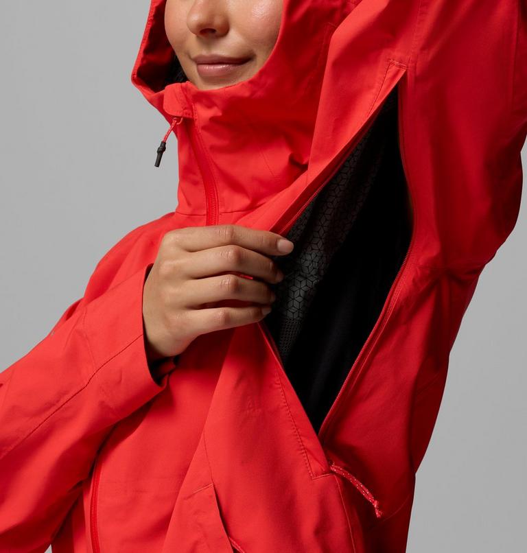 Women's Trailborne 2.5L Packable Waterproof Jacket, Color: Poppy Red, image 10