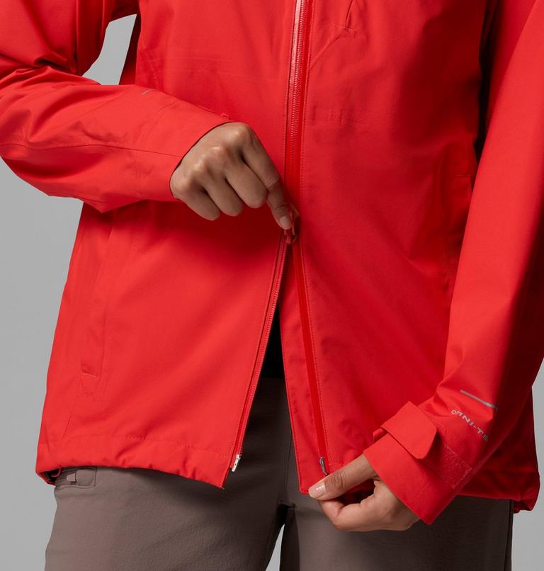 Women's Trailborne 2.5L Packable Waterproof Jacket, Color: Poppy Red, image 11