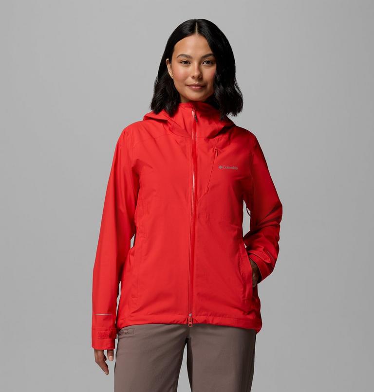 Women's Trailborne 2.5L Packable Waterproof Jacket, Color: Poppy Red, image 1