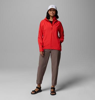 Women's Trailborne 2.5L Packable Waterproof Jacket, Color: Poppy Red, image 4
