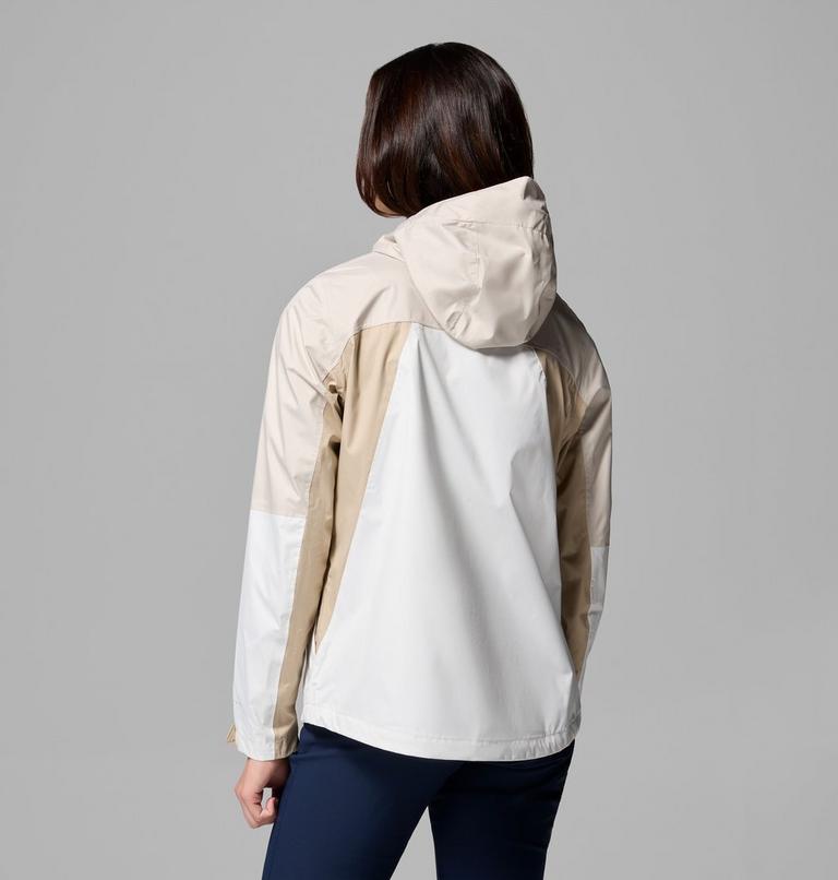 Women's Inner Limits IV Waterproof Jacket, Color: Sea Salt, Dark Stone, Ancient Fossil, image 3
