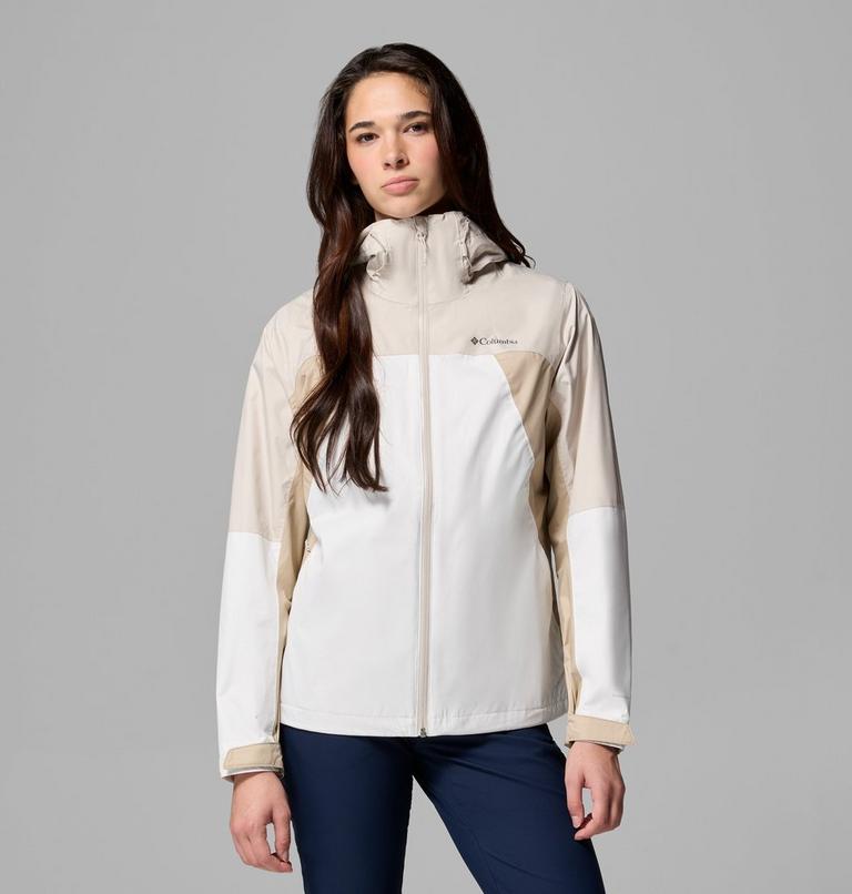 Women's Inner Limits IV Waterproof Jacket, Color: Sea Salt, Dark Stone, Ancient Fossil, image 1