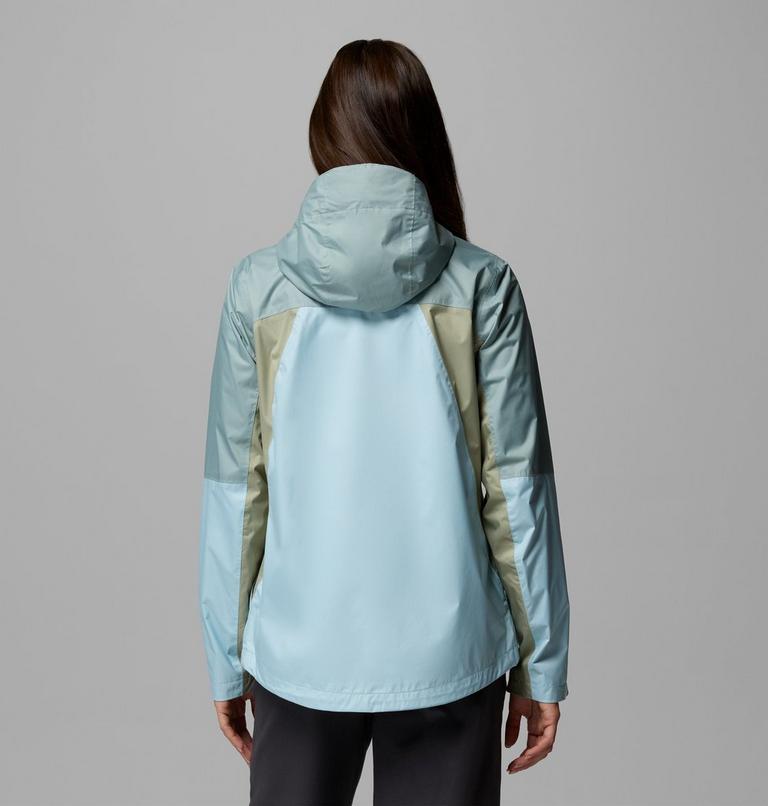 Women's Inner Limits IV Waterproof Jacket, Color: Marine Light, Crushed Blue, Safari, image 3