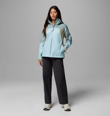 Women's Inner Limits IV Waterproof Jacket, Color: Marine Light, Crushed Blue, Safari, image 8