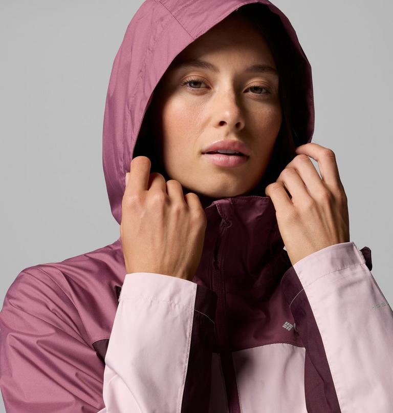 Women's Inner Limits IV Waterproof Jacket, Color: Mineral Pink, Antique Mauve, Moonvista, image 7