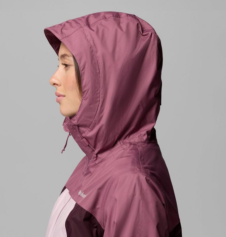 Women's Inner Limits IV Waterproof Jacket, Color: Mineral Pink, Antique Mauve, Moonvista, image 8