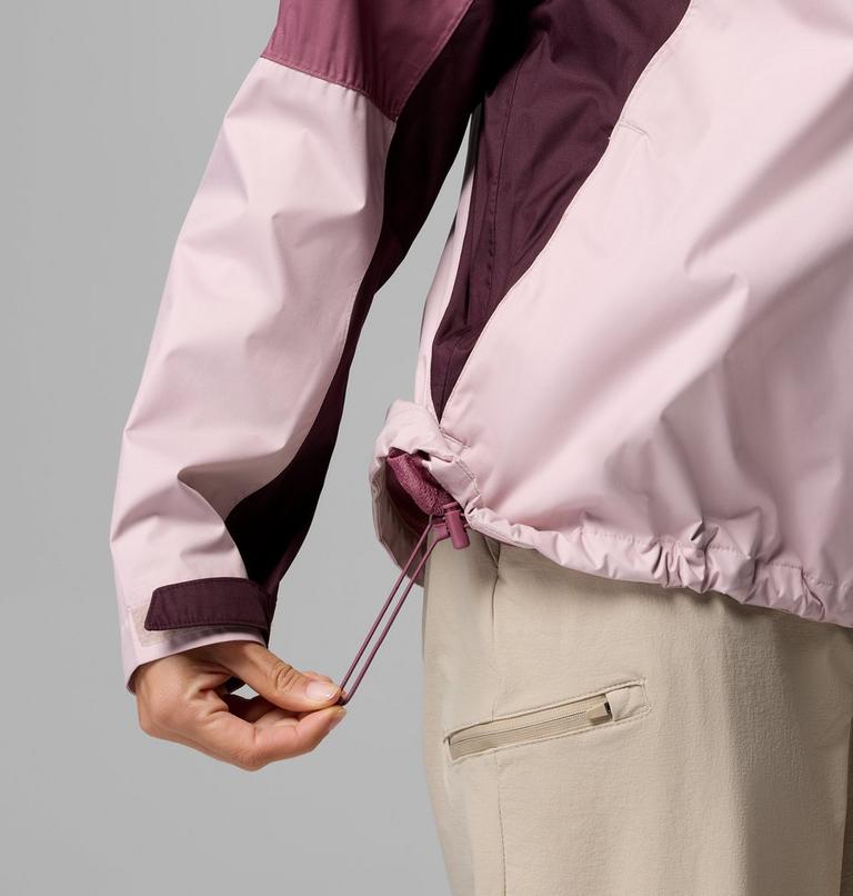 Women's Inner Limits IV Waterproof Jacket, Color: Mineral Pink, Antique Mauve, Moonvista, image 9