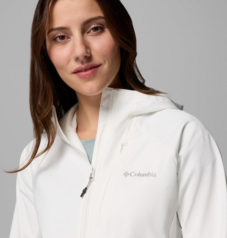 Women's Trailborne Hooded Softshell Jacket, Color: Sea Salt, image 7