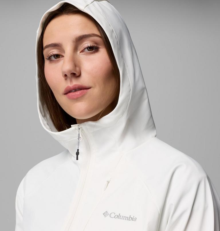Women's Trailborne Hooded Softshell Jacket, Color: Sea Salt, image 8