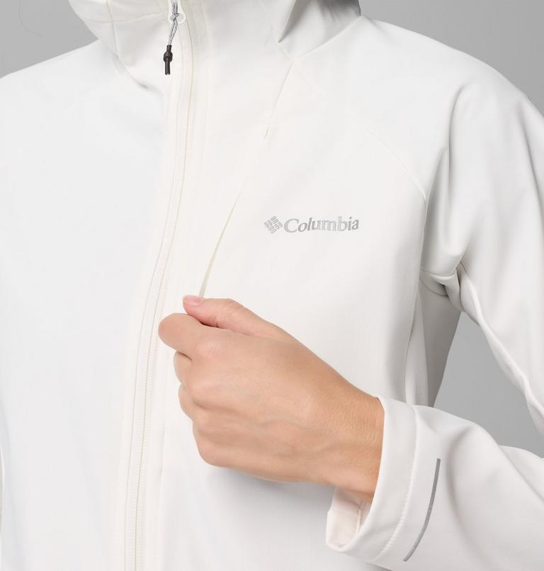 Women's Trailborne Hooded Softshell Jacket, Color: Sea Salt, image 9