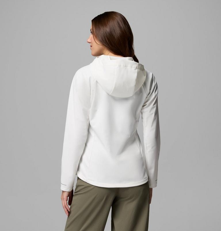 Women's Trailborne Hooded Softshell Jacket, Color: Sea Salt, image 3