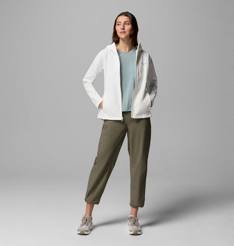 Women's Trailborne Hooded Softshell Jacket, Color: Sea Salt, image 2