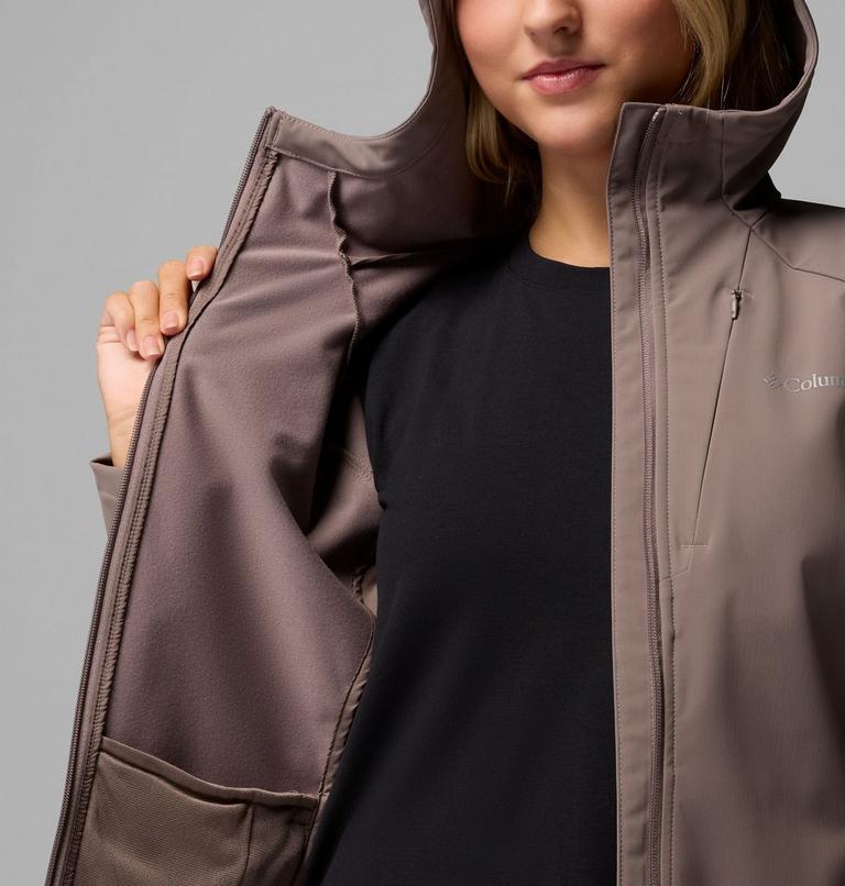 Women's Trailborne Hooded Softshell Jacket, Color: Iron, image 6