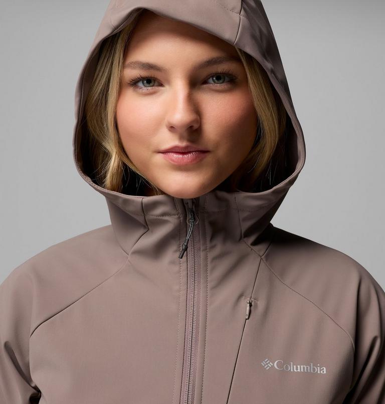 Women's Trailborne Hooded Softshell Jacket, Color: Iron, image 7