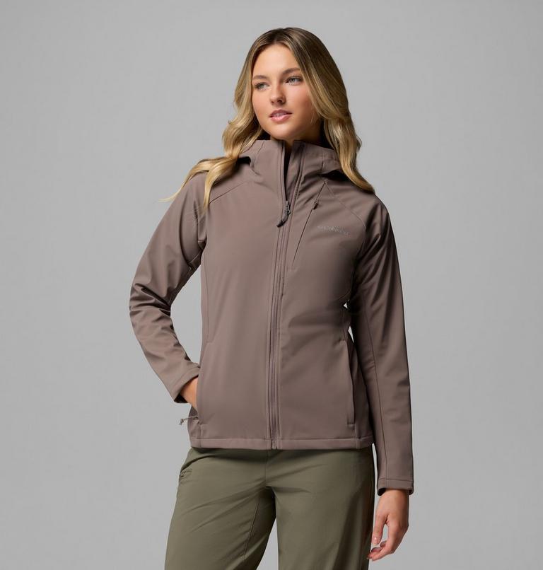 Women's Trailborne Hooded Softshell Jacket, Color: Iron, image 1