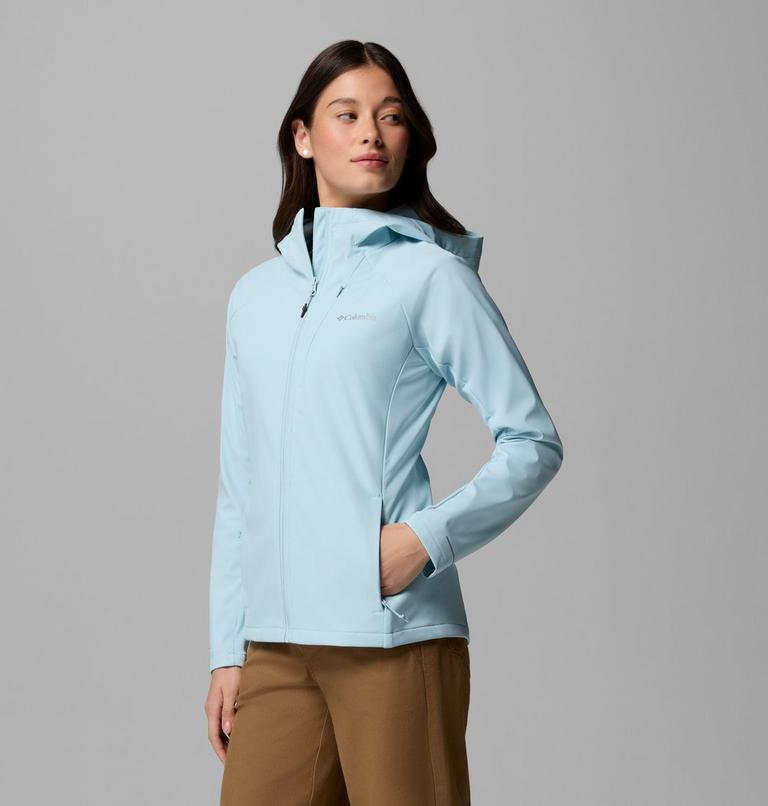 Women's Trailborne Hooded Softshell Jacket, Color: Marine Light, image 4