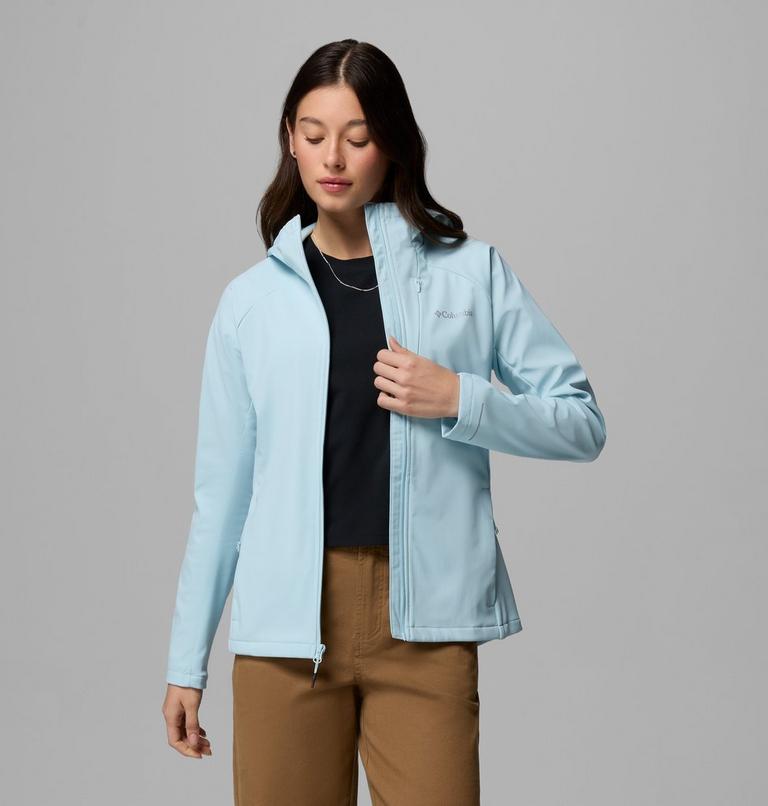 Women's Trailborne Hooded Softshell Jacket, Color: Marine Light, image 5