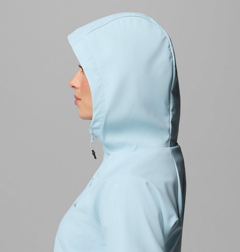 Women's Trailborne Hooded Softshell Jacket, Color: Marine Light, image 8
