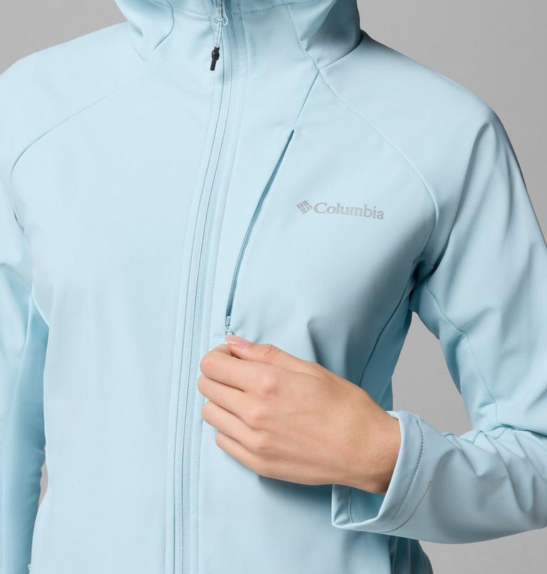Women's Trailborne Hooded Softshell Jacket, Color: Marine Light, image 9