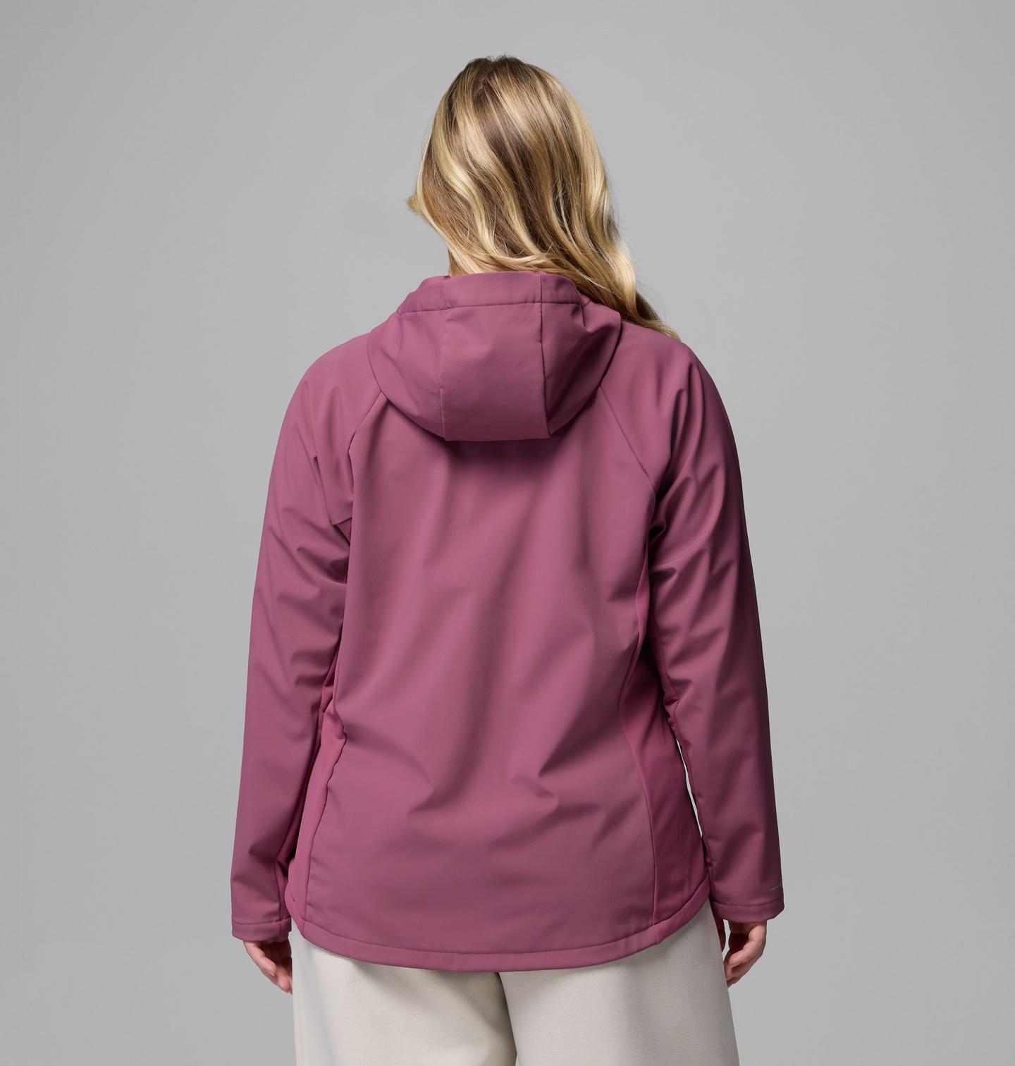 Женские куртки Columbia Trailborne Softshell - Plus Size, цвет: Состаренный розовато-лиловый — фото 3