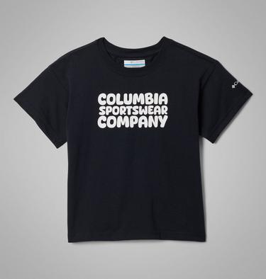 Girls' Mission Lake II Organic Cotton T-Shirt, Color: Black, Bubbly, image 3