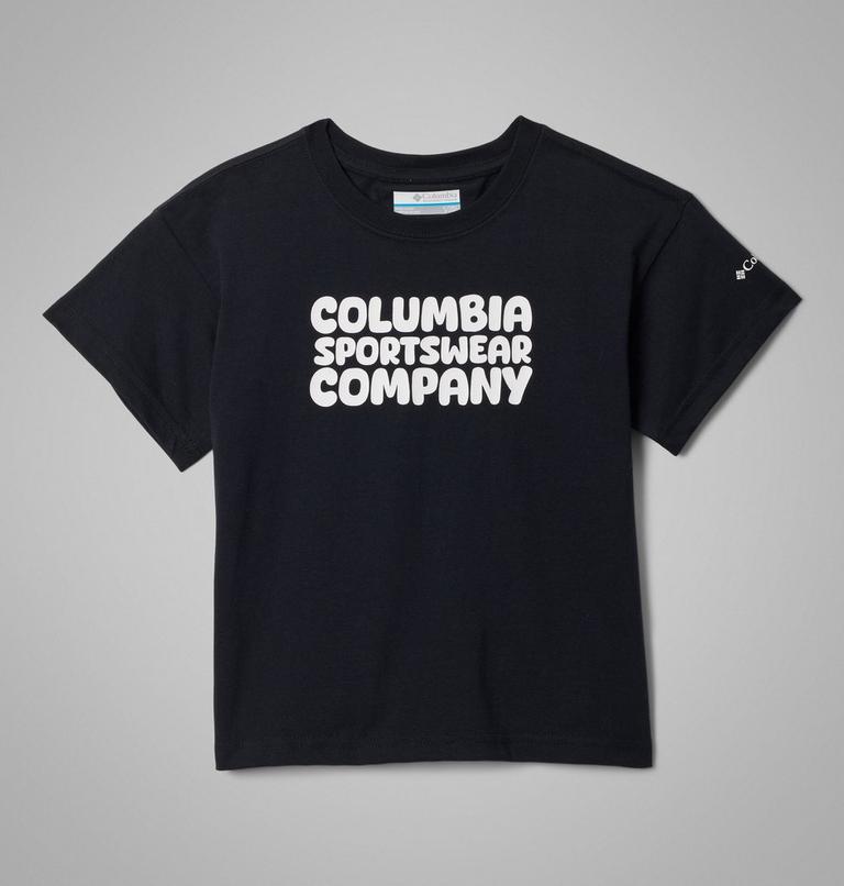 Girls' Mission Lake II Organic Cotton T-Shirt, Color: Black, Bubbly, image 1