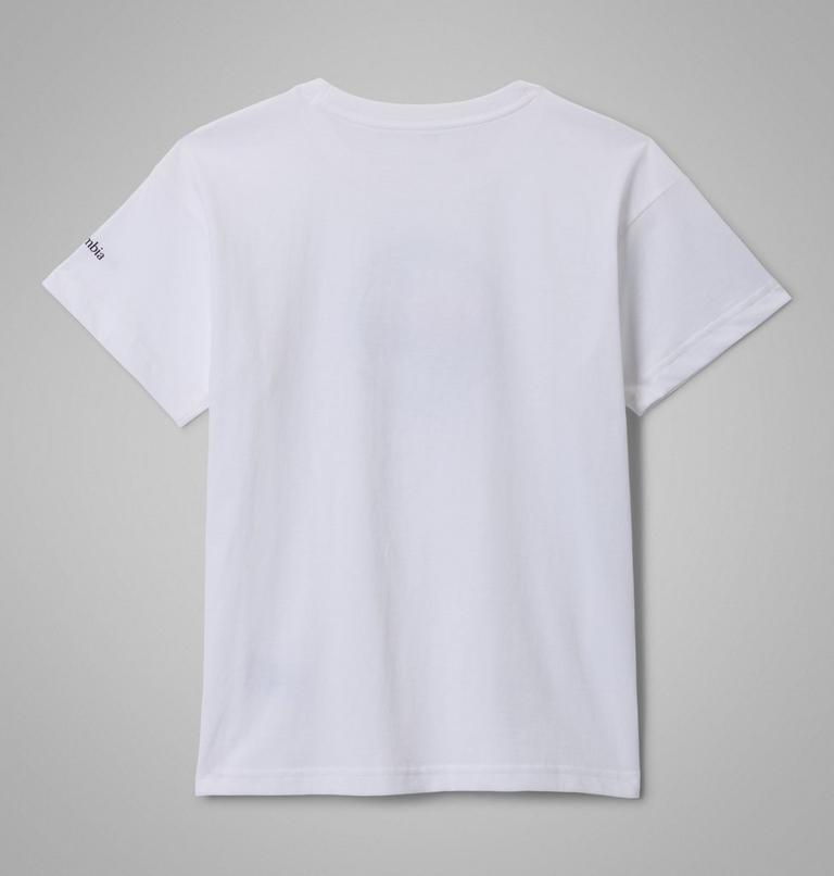Girls' Mission Lake II Organic Cotton T-Shirt, Color: White, Bubbly Scoped View, image 2